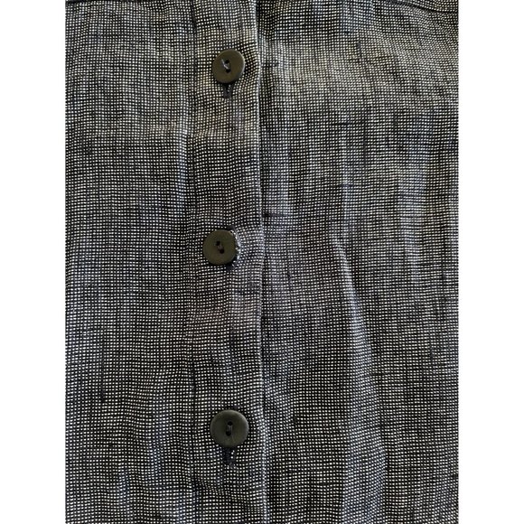 FLAX Metallic McQueen Linen Blend Button Up Shirt Shacket Blue Small‎ $169 - Picture 4 of 11